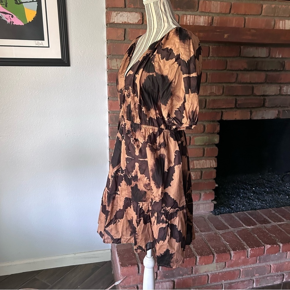 Rails Amabella Mini Dress in Tigers Eye Sz M - Picture 4 of 8